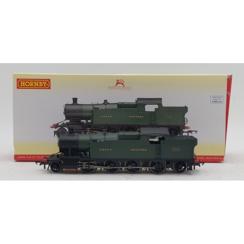 Hornby R3127 OO Great Western Railway 2-8-2T Class 72XX Locomotive #7202 EX/Box