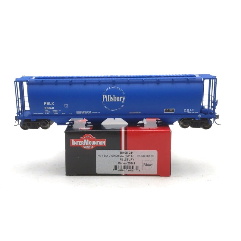 InterMountain 45105-24 HO Scale Pillsbury 4-Bay Cylindrical Hopper #20041 NIB