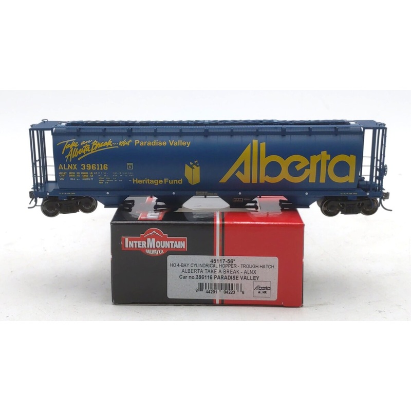 InterMountain 45177-56 HO Scale Alberta Take A Break Cylindrical Hopper #396116 LN/Box