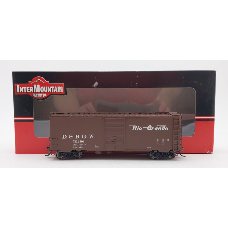 InterMountain 45412-01 HO Scale D&RGW 40′ PS-1 Boxcar #50296 EX/Box
