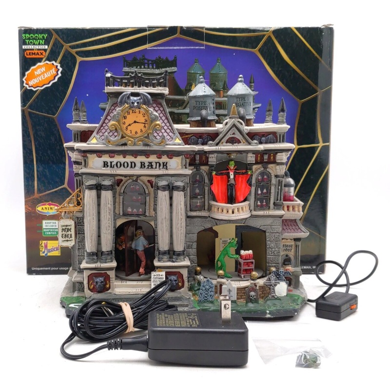 Lemax 55239 Spooky Town The Blood Bank EX/Box