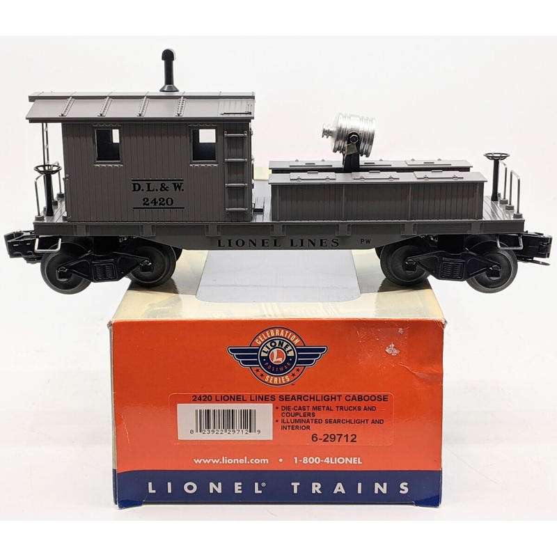 Lionel 6-29712 PWC 2420 O Gauge DL&W Searchlight Caboose LN/Box