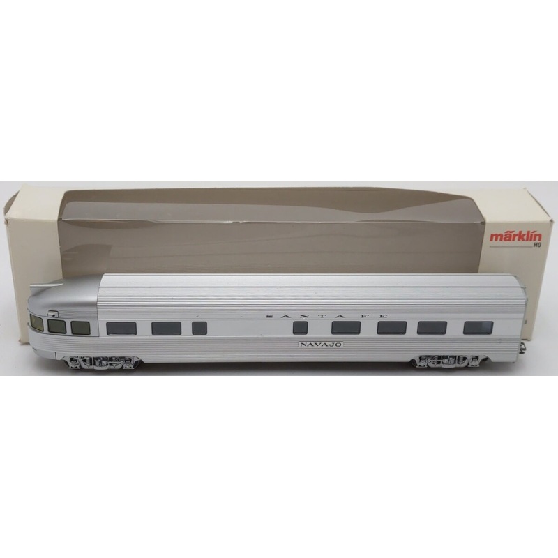 Marklin 43604 HO Scale ATSF Streamline Observation Car EX/Box