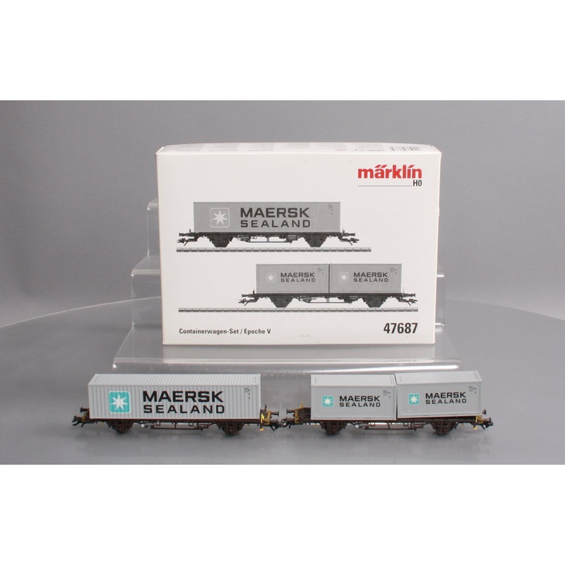 Marklin 47687 Maersk Sealand Container Cars Set NIB