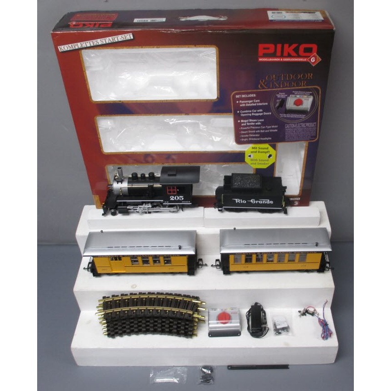 Piko 38111 Denver & Rio Grande G Gauge Steam Passenger Starter Train Set EX/Box