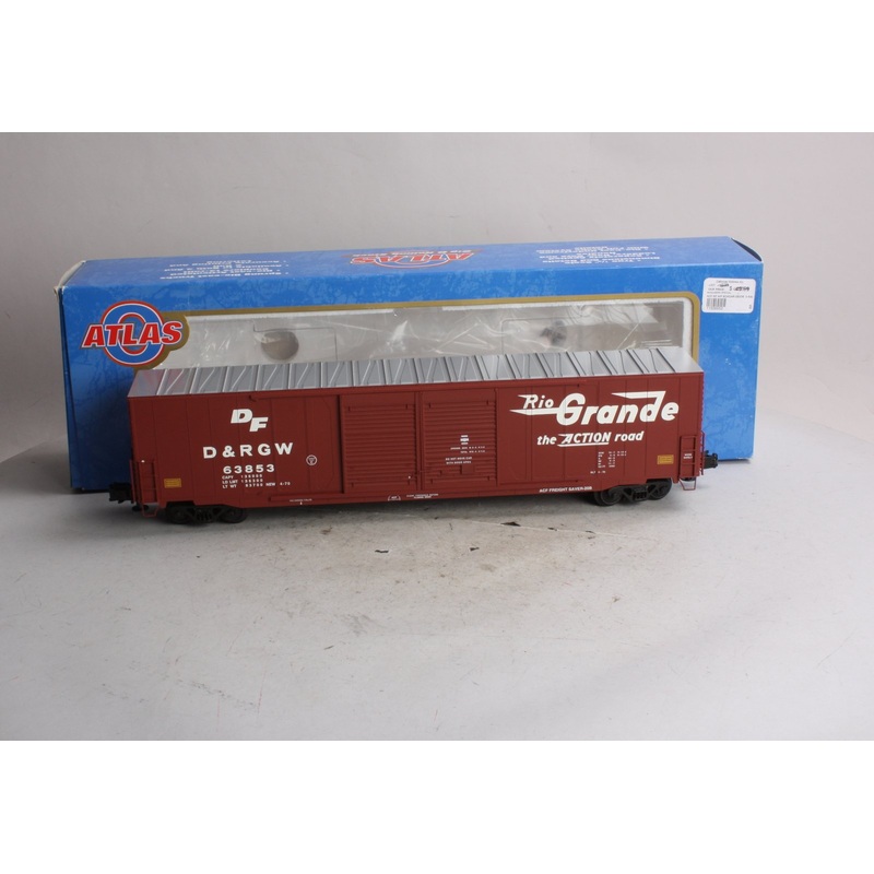 Atlas 6552-1 O Denver & Rio Grande Western Auto Parts Boxcar #63853 (3-Rail) EX/Box