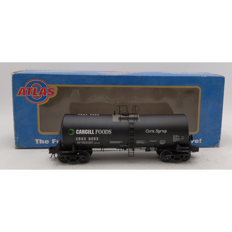 Atlas 8277-3 O Gauge Cargill Foods 17,600 Gallon Tank Car #6253 – 3 Rail LN/Box