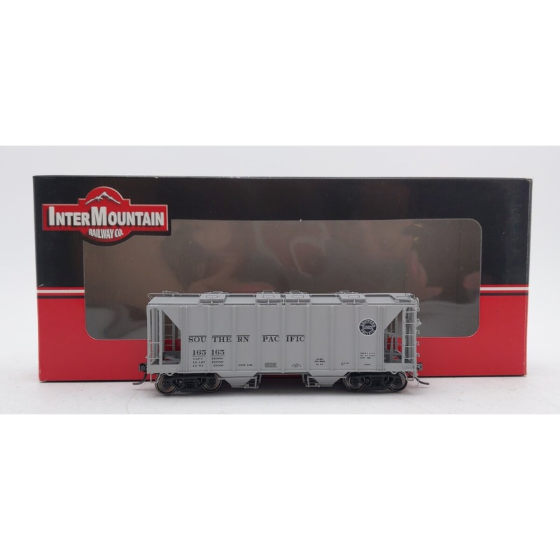 InterMountain 48676-12 HO Scale Southern Pacific 1958 2-Bay Hopper #165165 LN/Box
