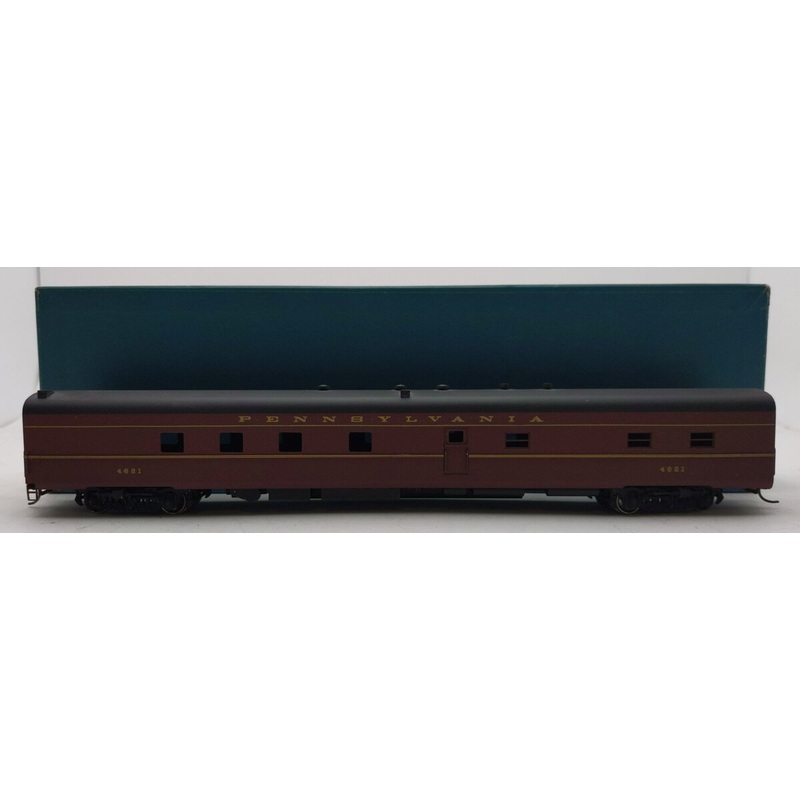 Lambert 881 HO Nickel Plated Brass PRR Kitchen Dormitory Car (Painted) EX/Box