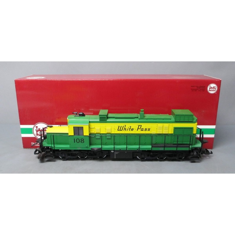 LGB 25552 G Scale White Pass Alco Diesel Locomotive #108 w/Sound LN/Box