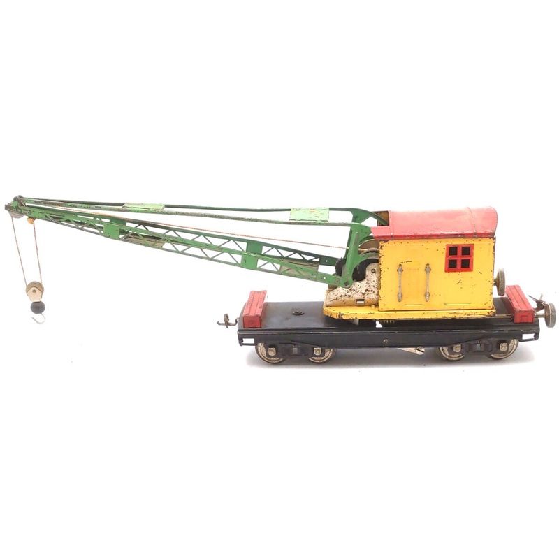 Lionel 219 Vintage Standard Gauge Operating Crane Car VG