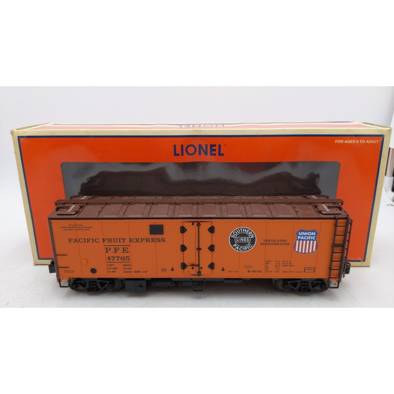 Lionel 6-17386 O Gauge Pacific Fruit Express Steel-Sided Refrigerator Car #47765 LN/Box