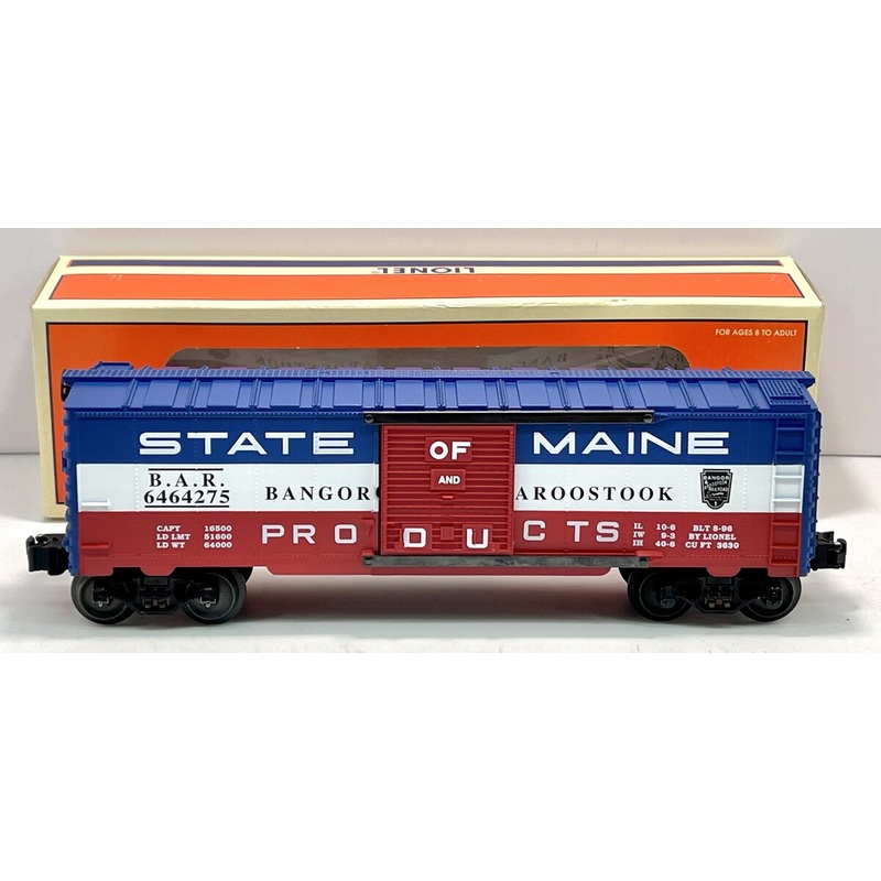 Lionel 6-19285 O Gauge Bangor & Aroostook State of Maine Boxcar #6464-275 EX/Box