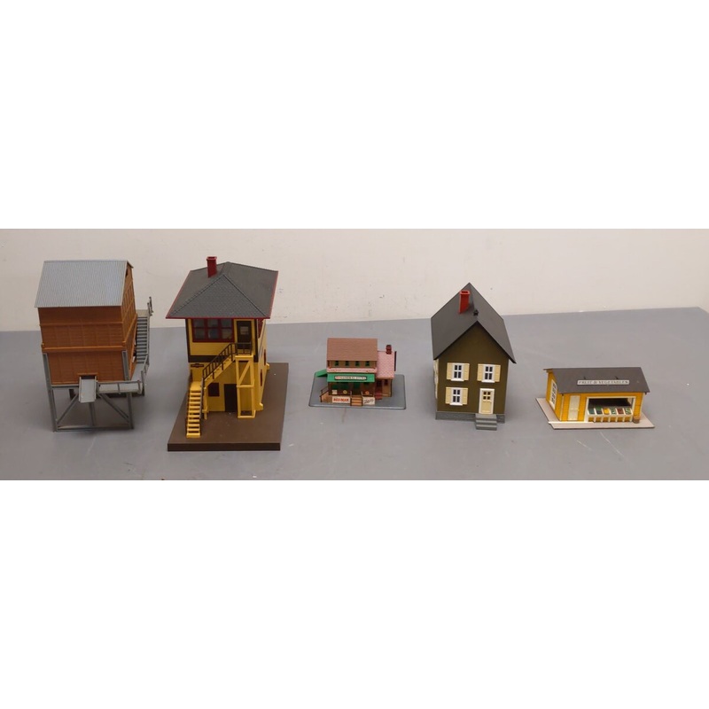 Lionel & Other Assorted O Gauge Assembled Buildings [5] VG