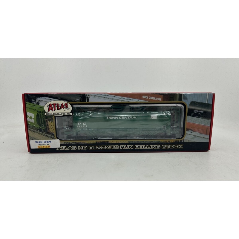 Atlas 1948-1 HO Penn Central ACF 3 Bay Cylindrical Hopper #884312 LN/Box