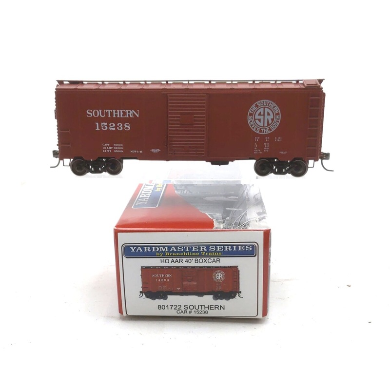 Branchline Trains 801722 HO Scale Southern Railway AAR 40′ Box Car #15238 EX/Box