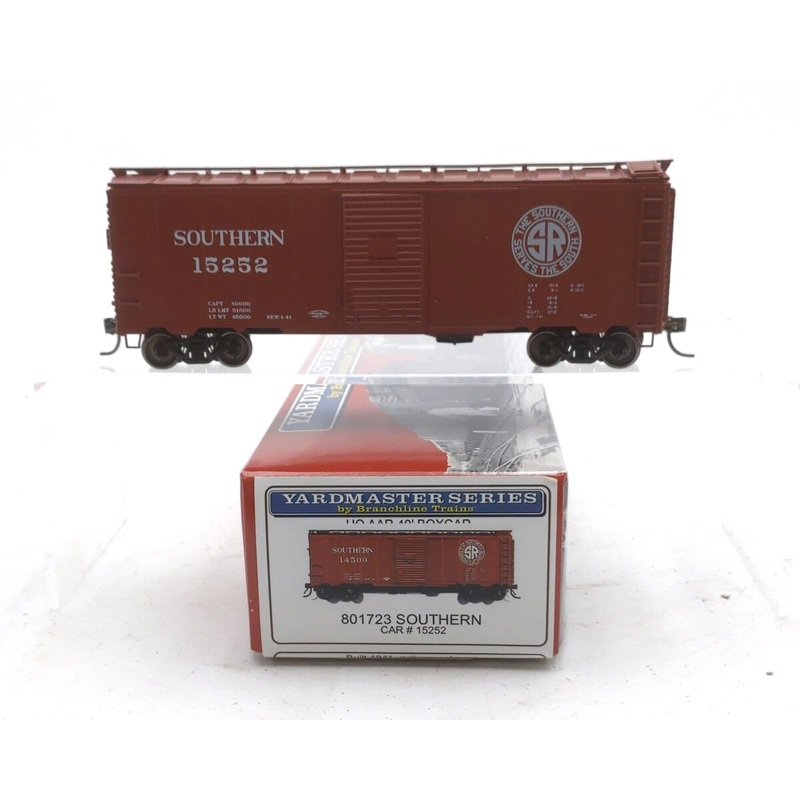 Branchline Trains 801723 HO Scale Southern Railway AAR 40′ Box Car #15252 EX/Box