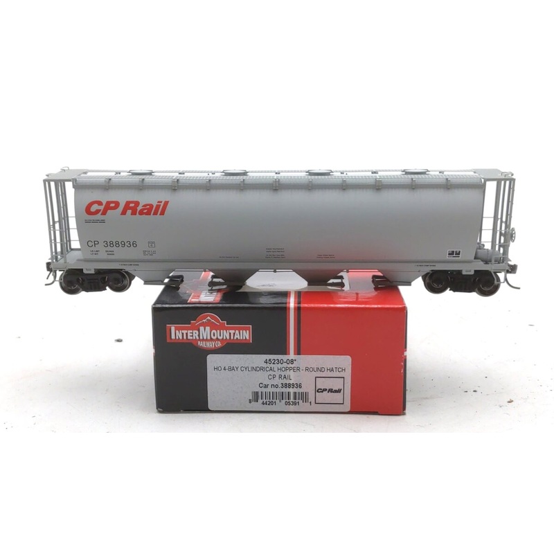 InterMountain 45230-08 HO Scale CP Rail 4-Bay Cylindrical Hopper #388936 NIB
