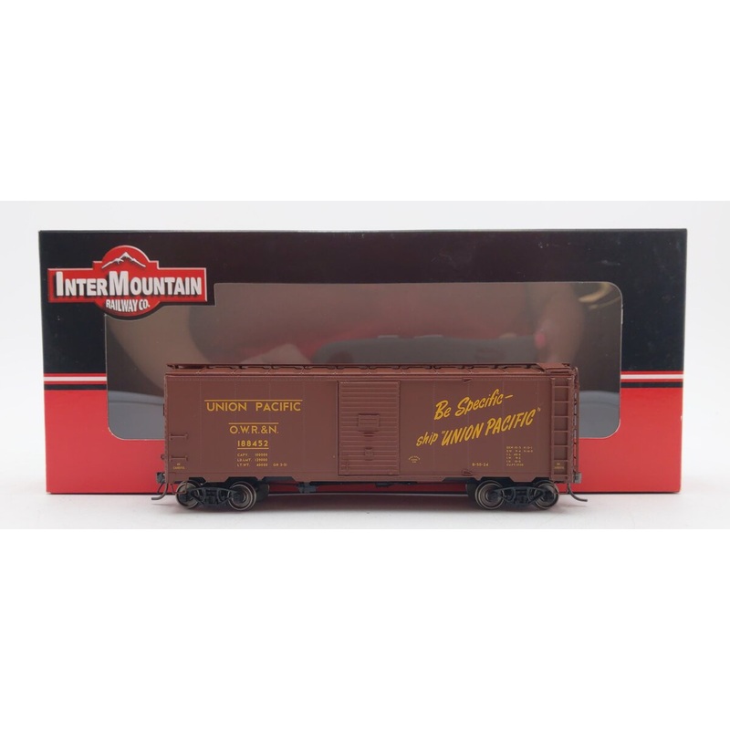 InterMountain 45760-02 HO Scale OWR&N Union Pacific 1937 AAR 40′ Boxcar #188452 LN/Box