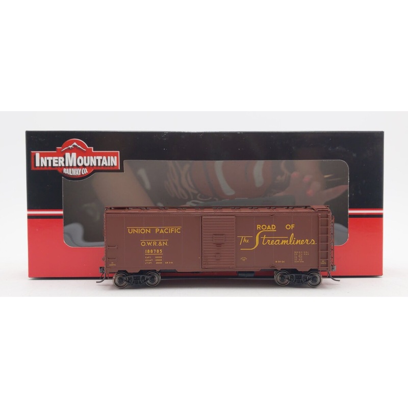 InterMountain 45760-05 HO Scale OWR&N Union Pacific 1937 AAR 40′ Boxcar #188785 EX/Box