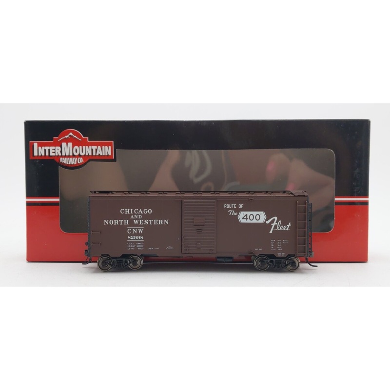 InterMountain 45808-20 HO Scale Chicago & Northwestern AAR 40′ Boxcar #82998 EX/Box