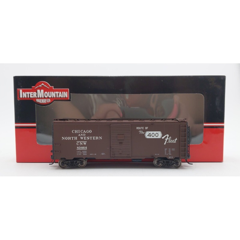 InterMountain 45808-21 HO Scale Chicago & Northwestern AAR 40′ Boxcar #83464 EX/Box