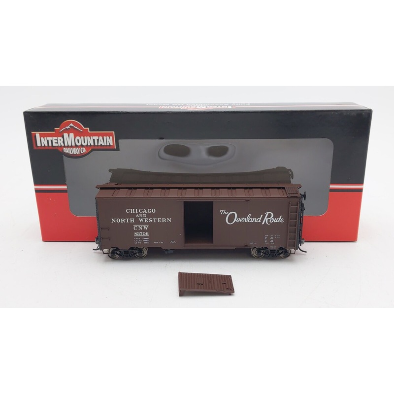 InterMountain 45808-22 HO Scale Chicago & Northwestern AAR 40′ Boxcar #83706 EX/Box