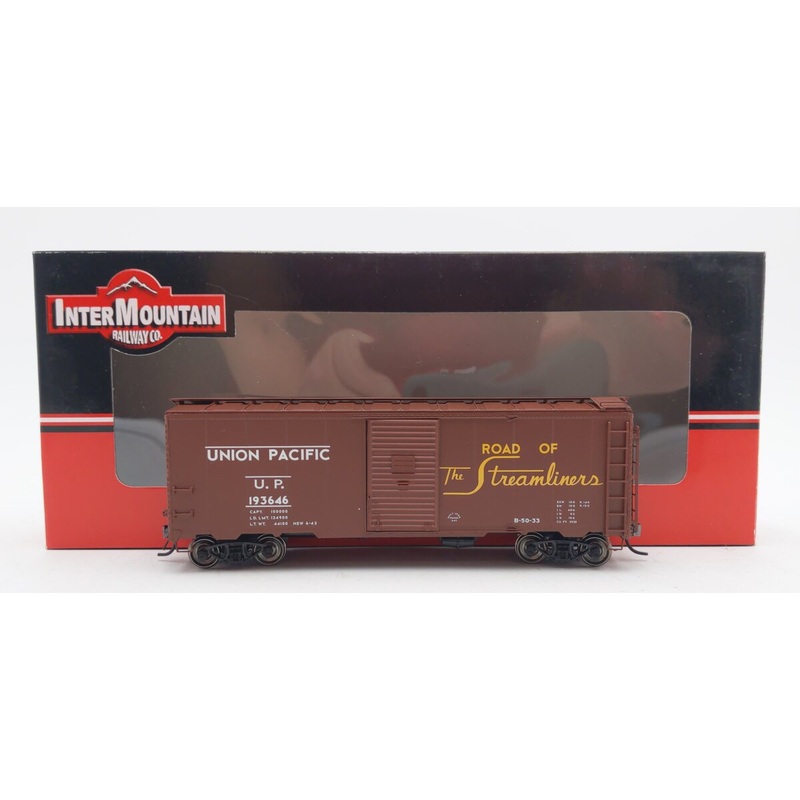 InterMountain 45815-19 HO Scale Union Pacific AAR 40′ Boxcar #193646 EX/Box