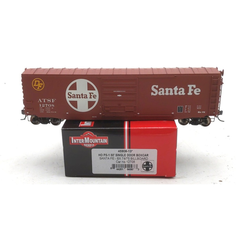 InterMountain 45908-13 HO Scale Atchison Topeka Santa Fe 50′ PS-1 Box Car #12708 LN/Box