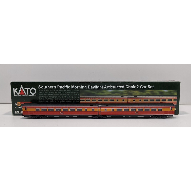 Kato 106-6306 N Southern Pacific ‘Morning Daylight’ Cars Set #2 (Set of 2) LN/Box