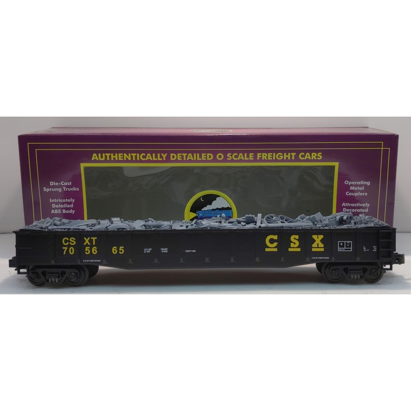 MTH 20-90019E O CSX Gondola w/Junk Load #705665 LN/Box
