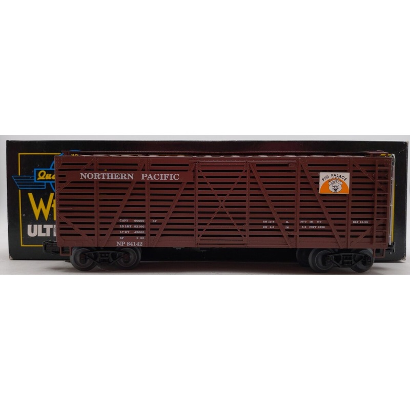 Weaver U4305 Northern Pacific Pig Palace 40′ Stock Car (3-Rail) EX/Box