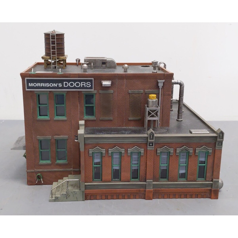 Woodland Scenics BR5848 O Scale Built-&-Ready Morrison’s Door Factory Building VG