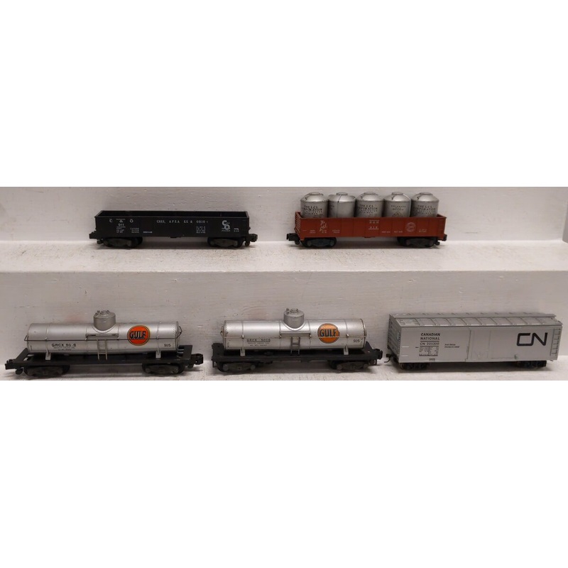 American Flyer S Scale Vintage Assorted Freight Cars: 916, 911, 205300, 5016 [5] VG