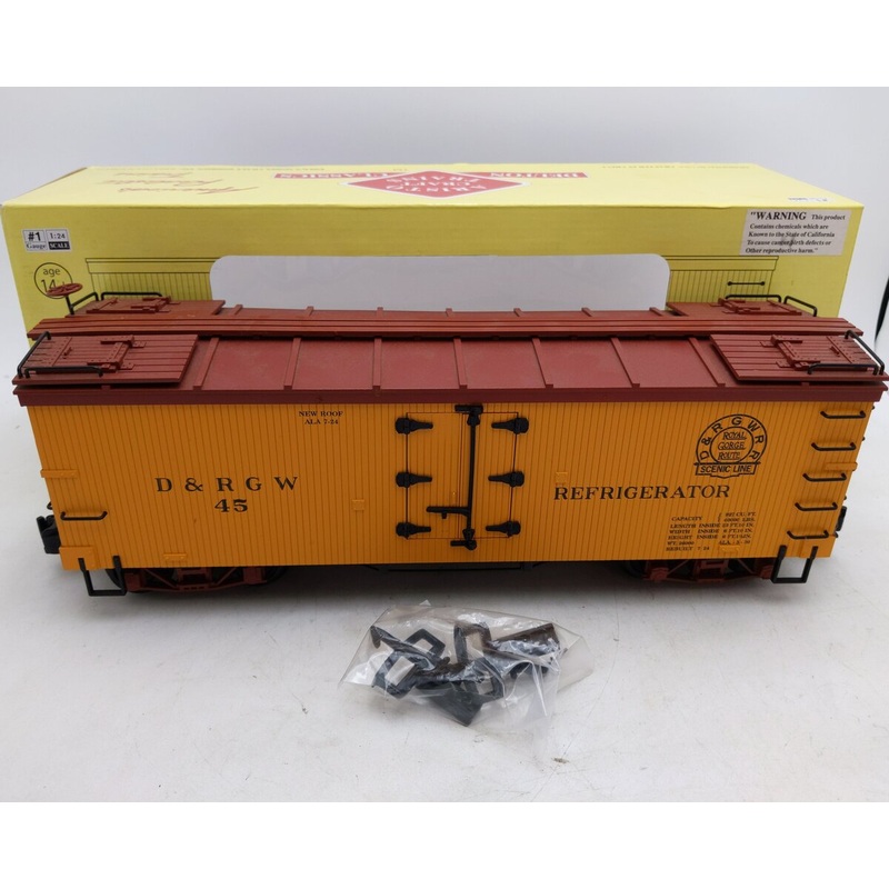 Aristo-Craft 86201 D&RGW Reefer Car #45 LN/Box