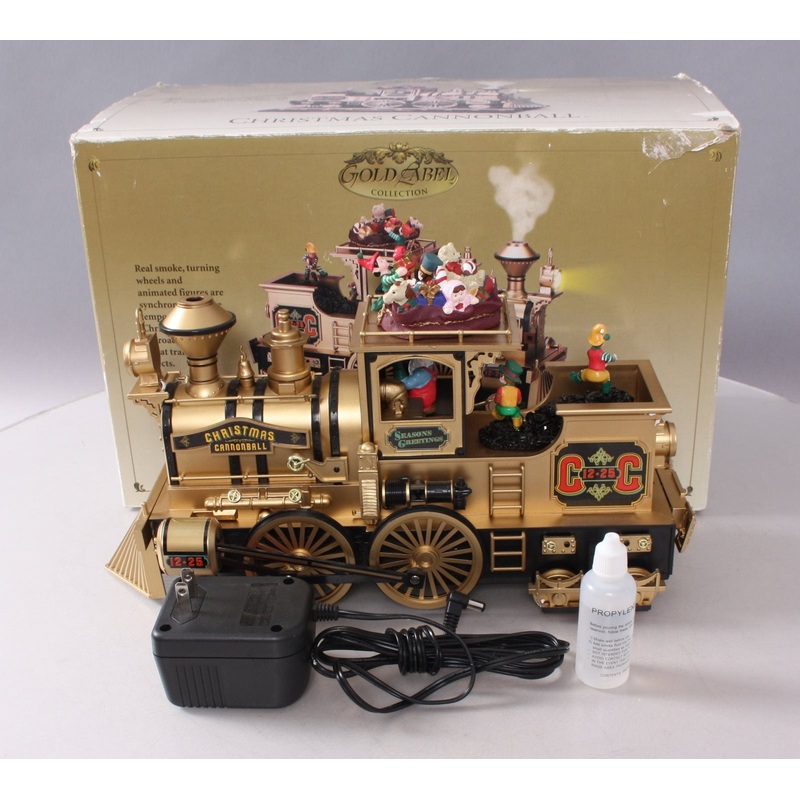 Gold Label Operating Christmas Cannonball Display EX/Box