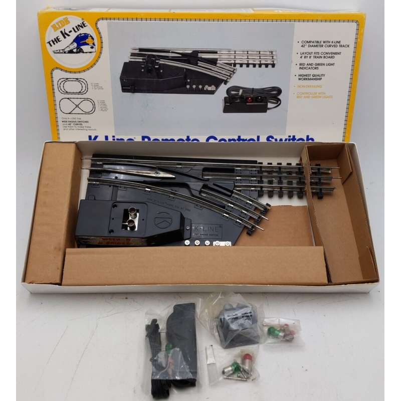 K-Line K-0376 O 42 Right Hand Remote Control Switch Turnout VG/Box