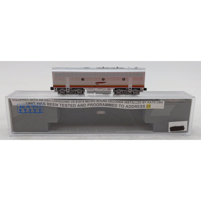 Kato 176-2211-LS N Santa Fe Warbonnet EMD F7B Diesel Locomotive LN/Box