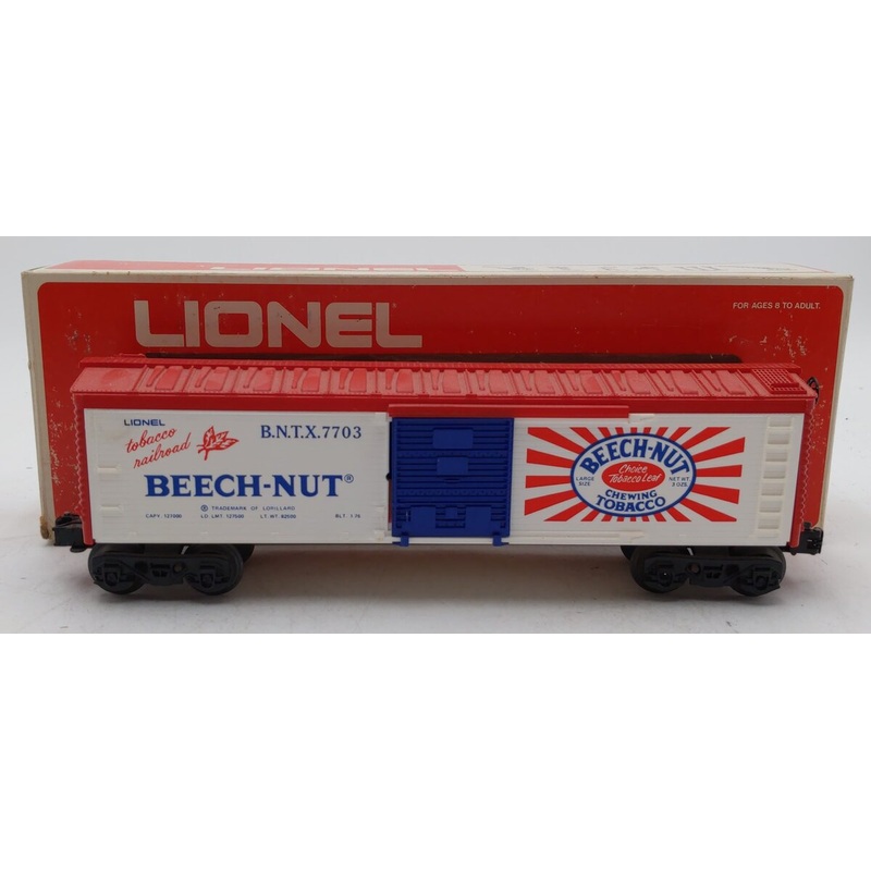 Lionel 6-7703 O Gauge Beechnut Billboard Reefer Car EX/Box