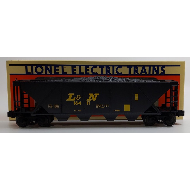 Lionel 6-16411 O Gauge Louisville & Nashville Quad Hopper w/ Coal Load #16411 EX/Box