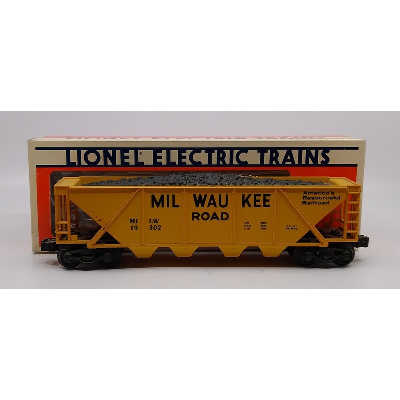 Lionel 6-19302 O Gauge Milwaukee Road Hopper #19302 with Coal Load EX/Box