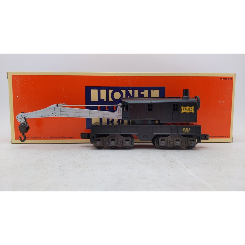 Lionel 6-19412 Frisco 6-wheel Operating Crane Car EX/Box