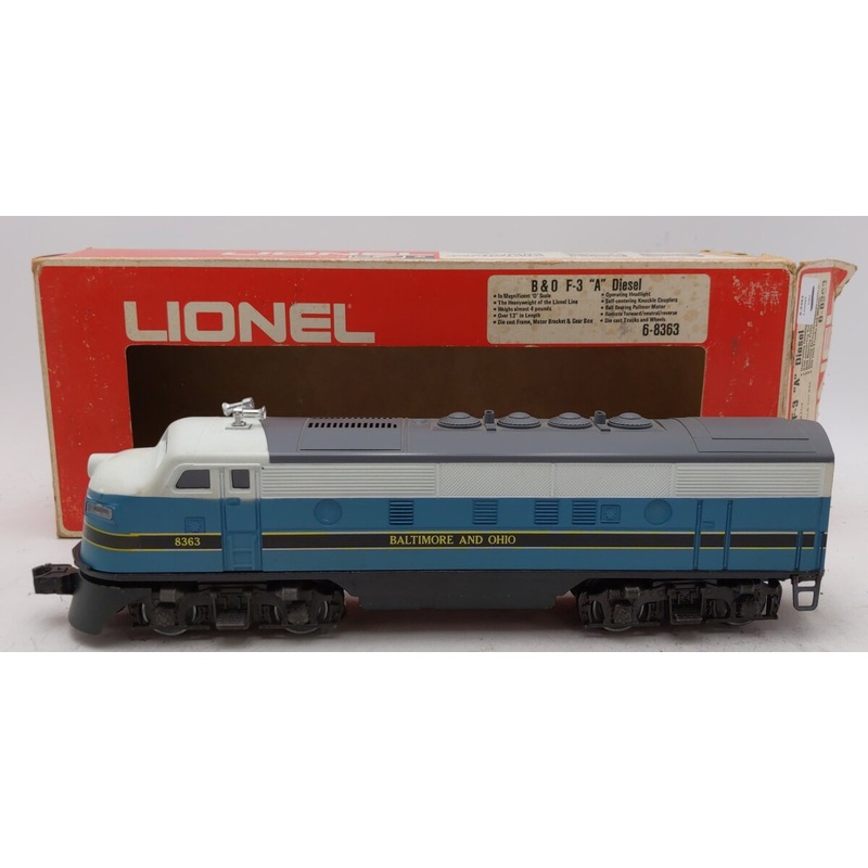 Lionel 6-8363 O Gauge Baltimore & Ohio F3 Powered A Unit Diesel Locomotive EX/Box