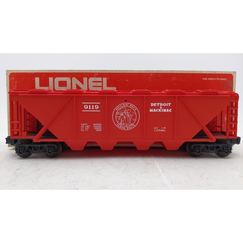 Lionel 6-9119 O Gauge Detroit & Mackinac Covered Hopper EX/Box