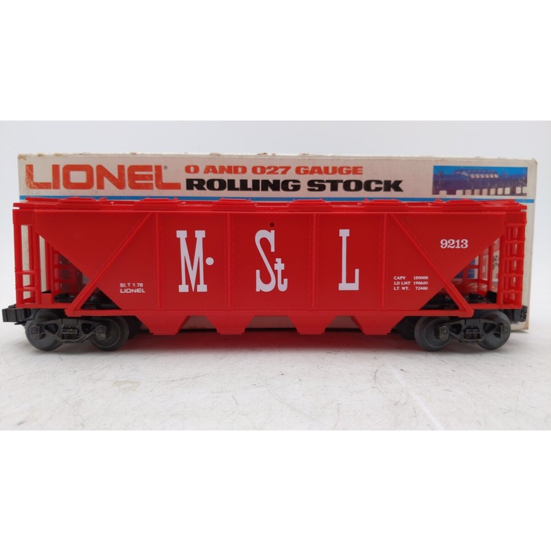 Lionel 6-9213 O Gauge Minneapolis and St. Louis Covered Quad Hopper EX/Box