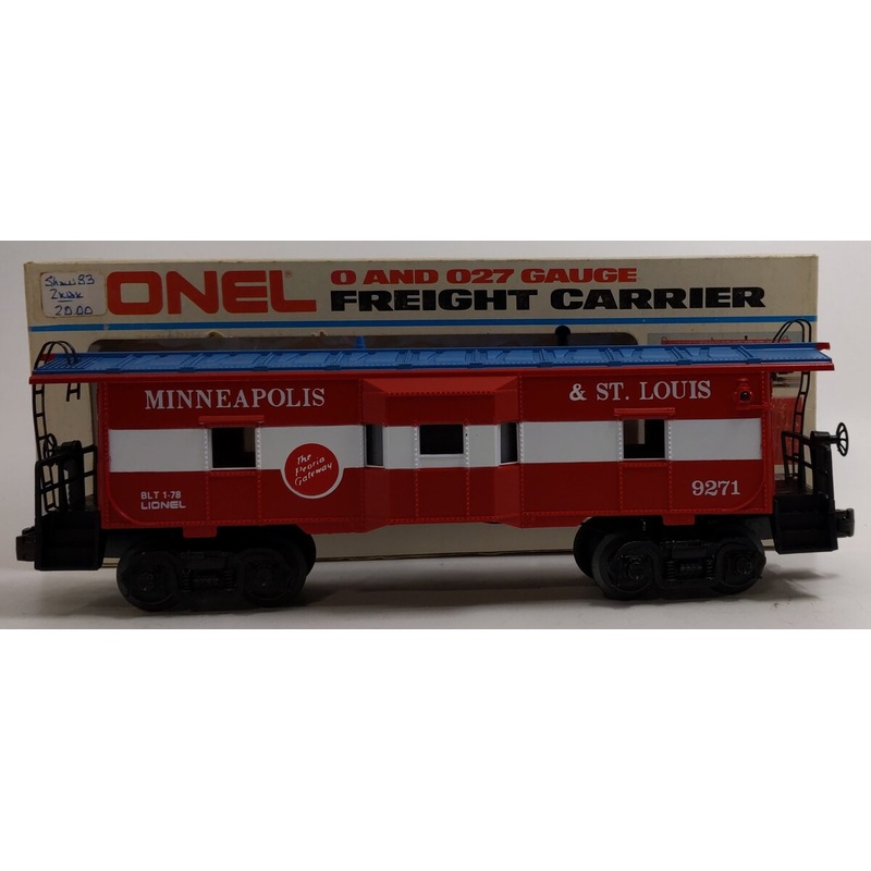 Lionel 6-9271 O Gauge Minneapolis & St. Louis Bay Window Lighted Caboose EX/Box