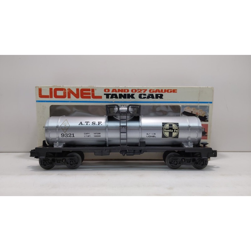 Lionel 6-9321 O Gauge Atchison Topeka & Santa Fe Single Dome Tank Car EX/Box