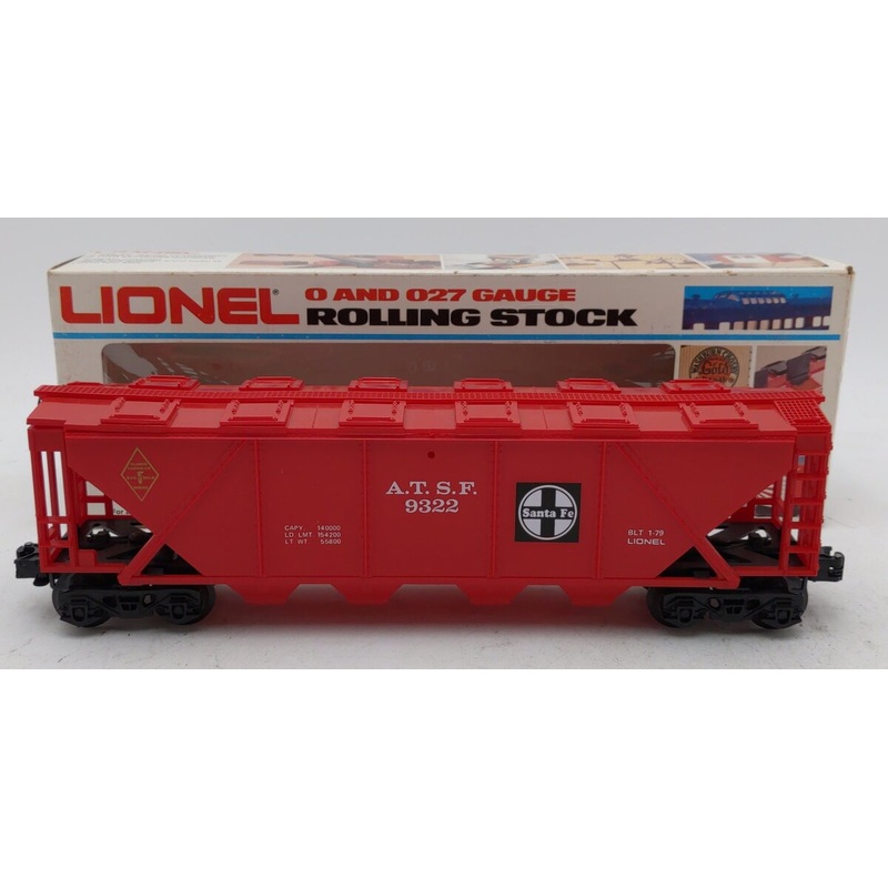 Lionel 6-9322 O Gauge Famous American Railroad Series AT&SF 4-Bay Hopper EX/Box