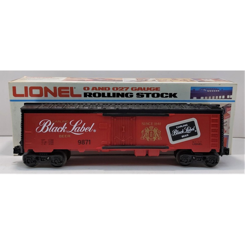 Lionel 6-9871 O Gauge Carling Black Label Beer Billboard Reefer Car EX/Box