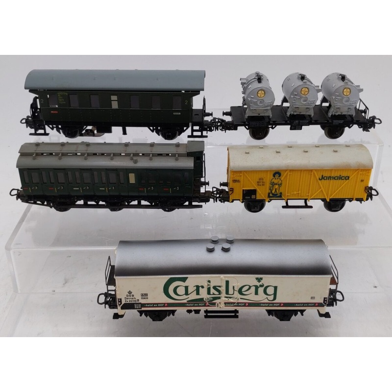 Marklin HO Scale Assorted Freight Cars #4002/#4509/#4520/#4636/#330/2 [5] VG